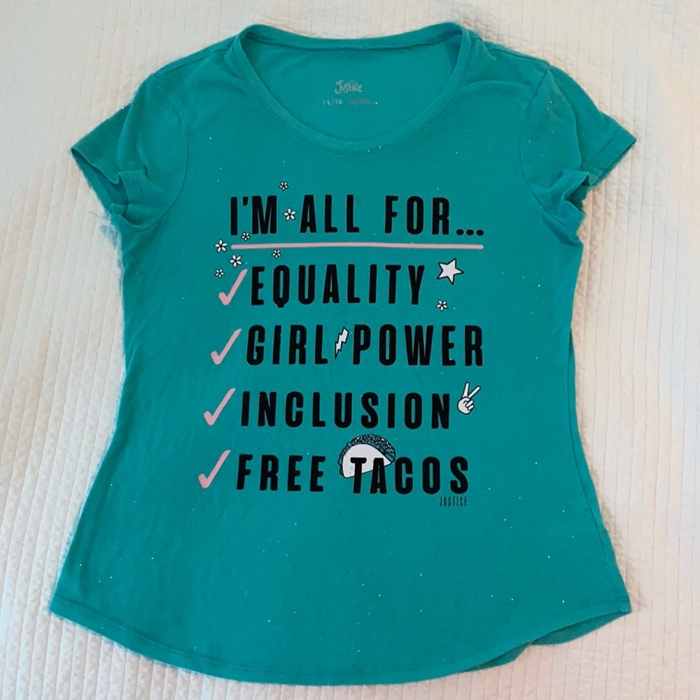 Justice “Girl Power” tee